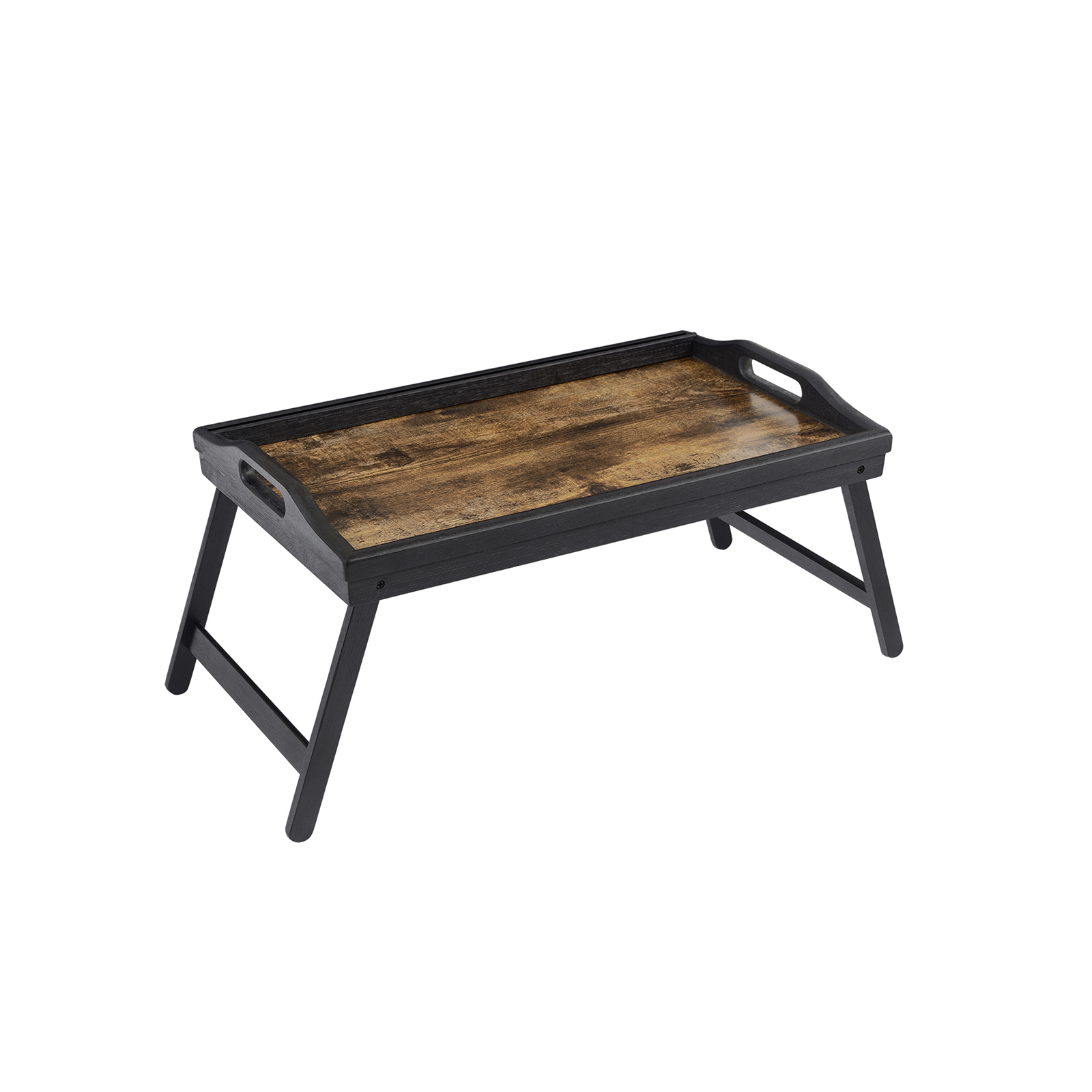 Voodialus kokkuklapitavate jalgadega, bambus ja MDF, 50 x 30 x 26 cm, pruun