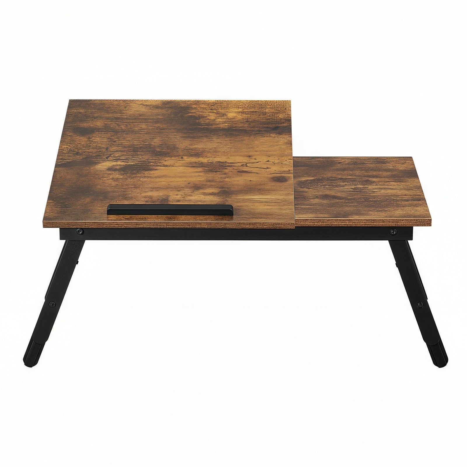 Reguleeritava kõrgusega sülearvutialus-kandik, 55 x 35 x 23 cm, bambus ja MDF, greige
