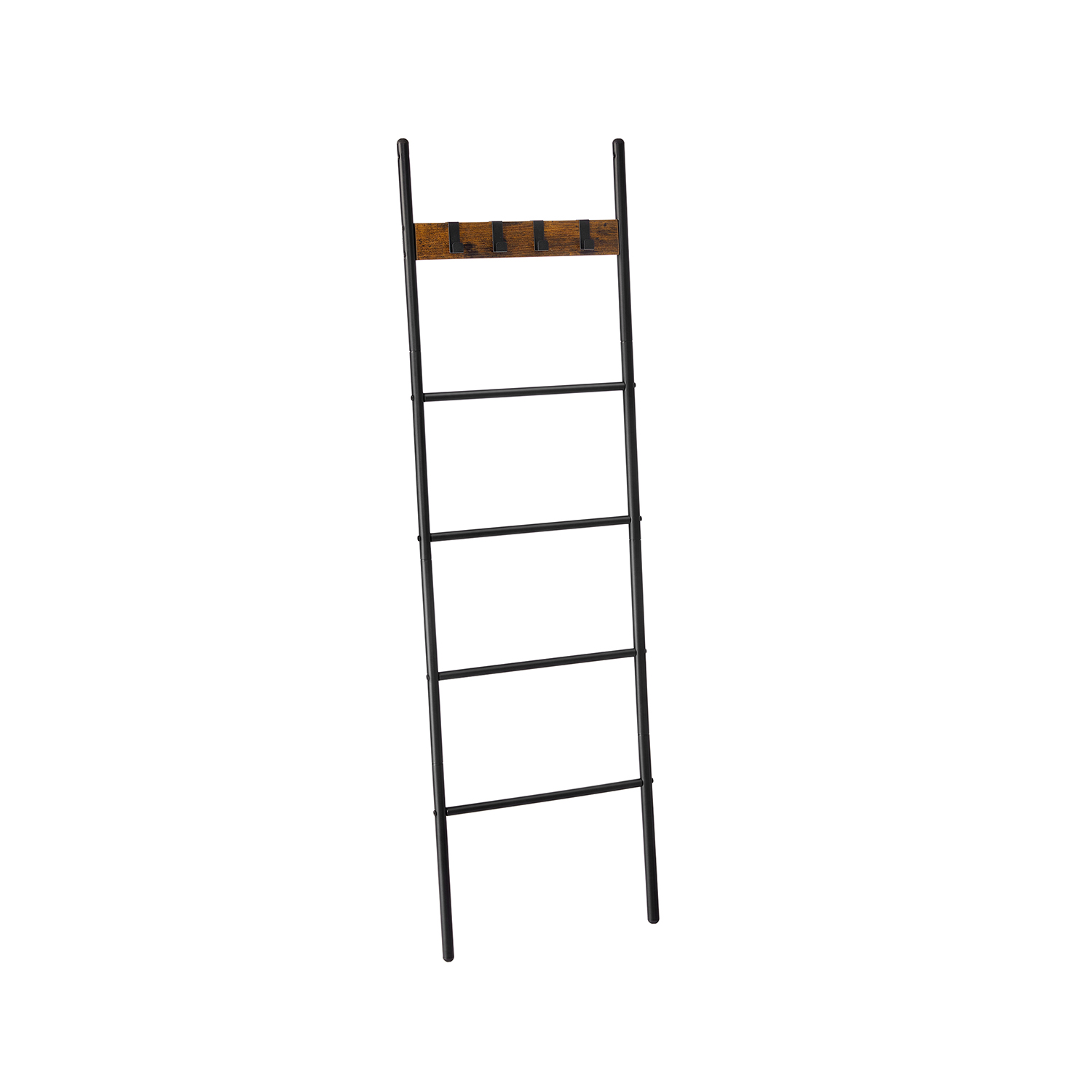 Rätikuredel 5 astme ja 4 konksuga, 44 x 160 cm, pruun-must