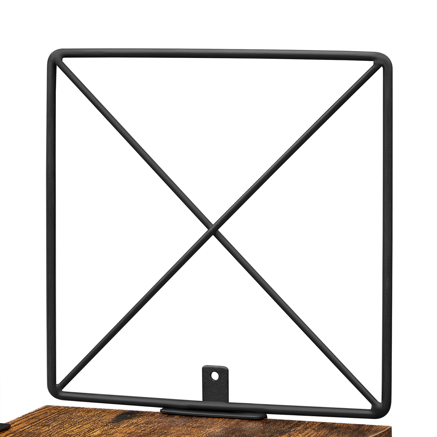Seinään kiinnitettävä kulmahylly, 5 tasoa, 20 x 20 x 127,5 cm, ruskea-musta - Image 8