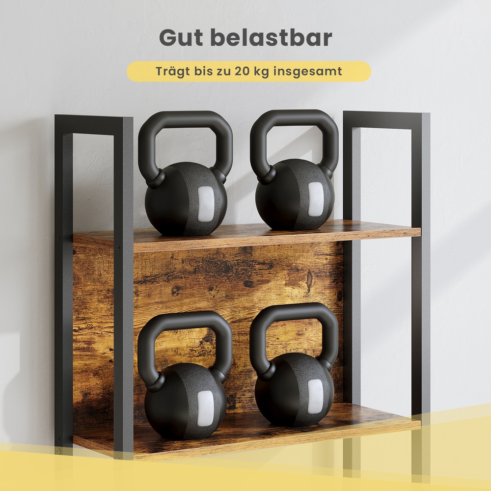 Grāmatu plaukts ar 5 atvērtiem plauktiem, 62 x 24 x 165 cm, brūni melns - Image 6