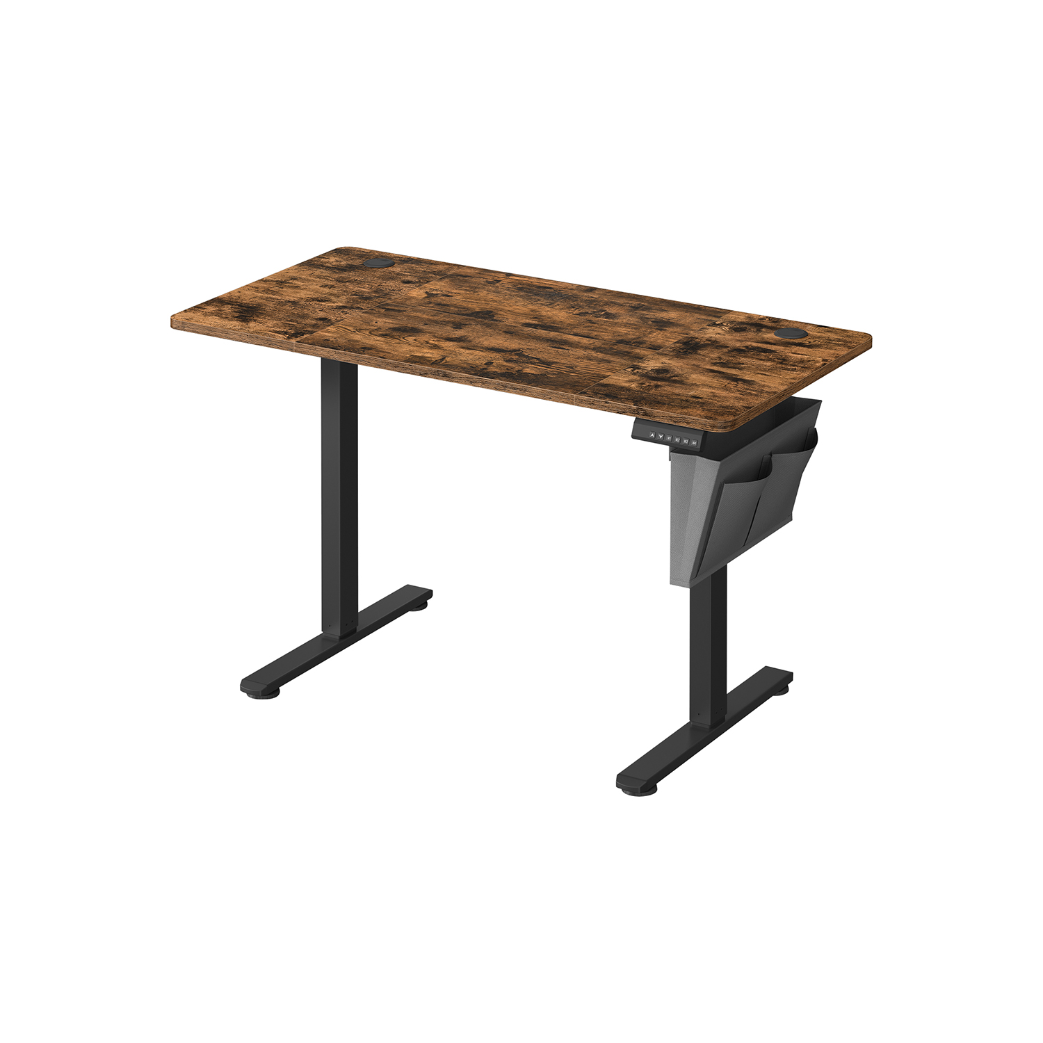 Elektriliselt reguleeritava kõrgusega kirjutuslaud 60 x 120 x 72–120 cm, pruun/must