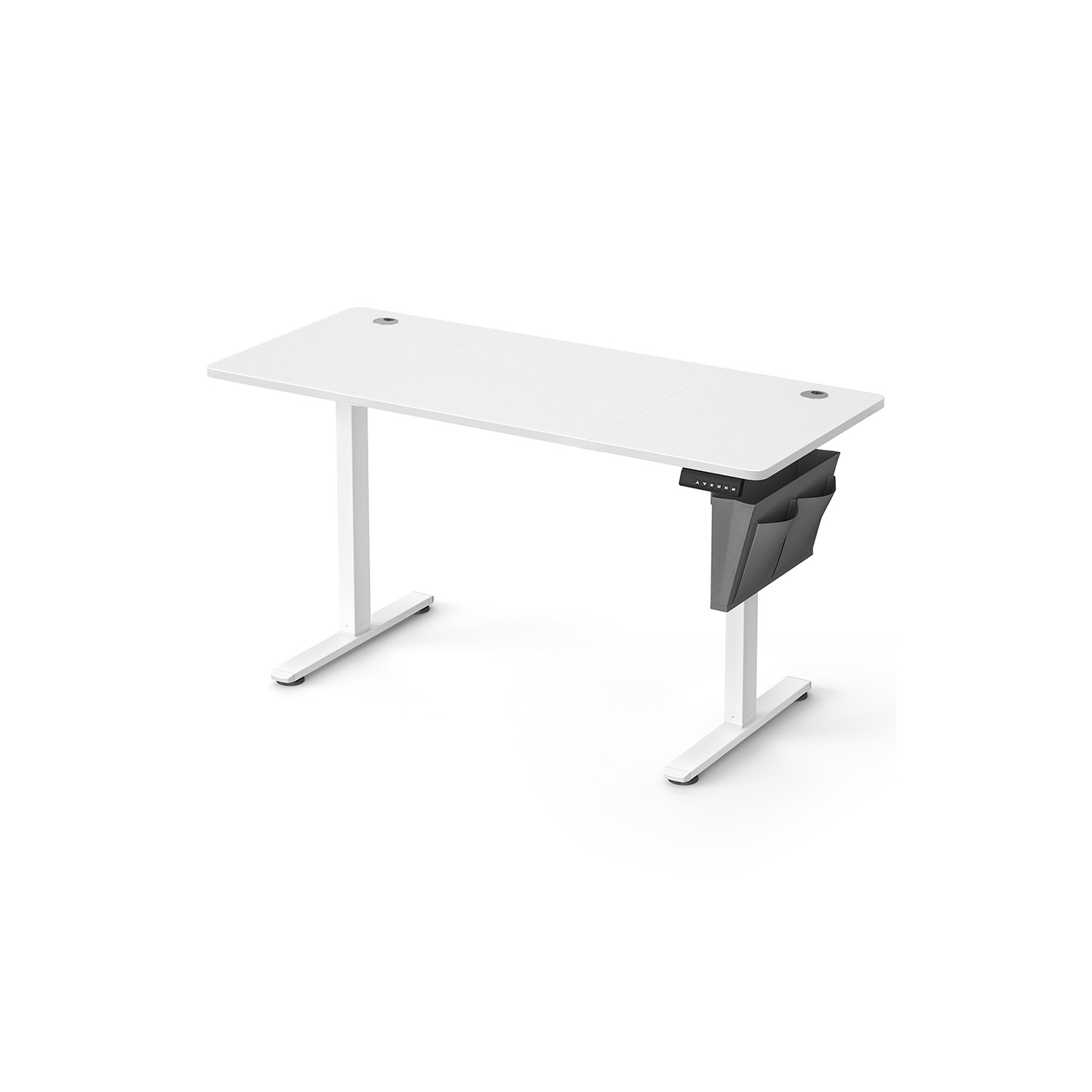 Elektriliselt reguleeritava kõrgusega kirjutuslaud, 60 x 140 x 72–120 cm, valge