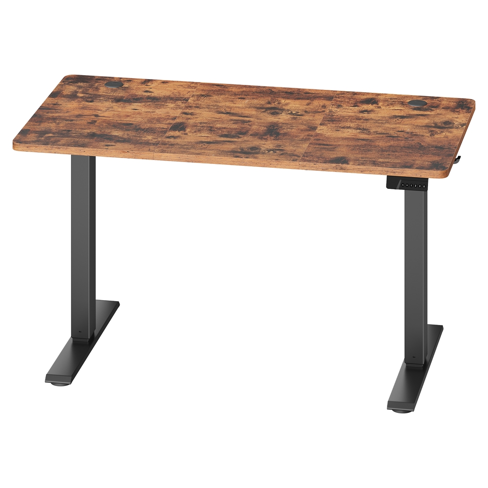 Elektriliselt reguleeritav kirjutuslaud, pruun, 120 x 60 x 72-120 cm, kandevõime 70 kg