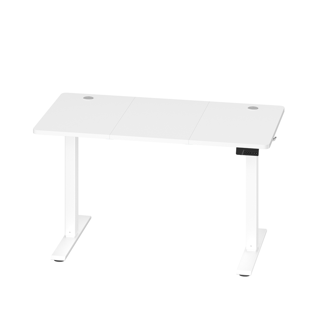 Elektriliselt reguleeritav kirjutuslaud, valge, 120 x 60 cm, 4 kõrguse mälufunktsioon