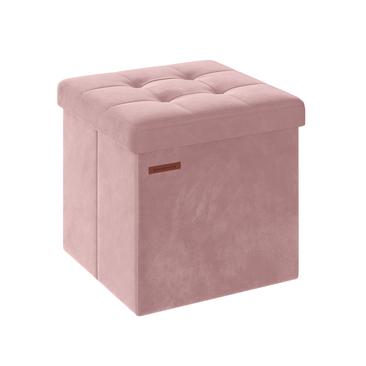 Panipaigaga pink sametist, 38 x 38 x 38 cm, 43 l, pastellroosa