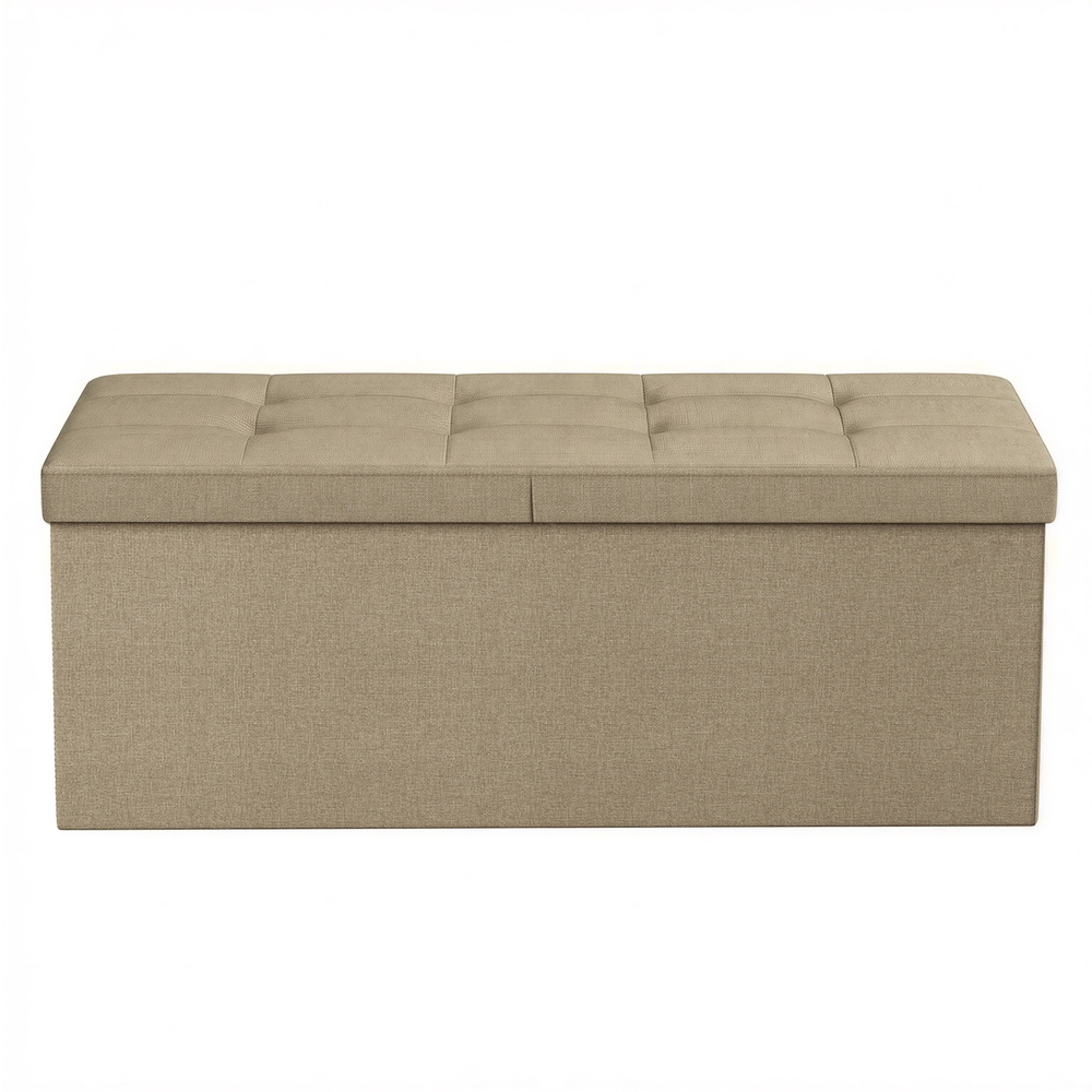Hoiupink kokkuklapitav istmekast, 38 x 110 x 38 cm, 131 l, kaamelipruun