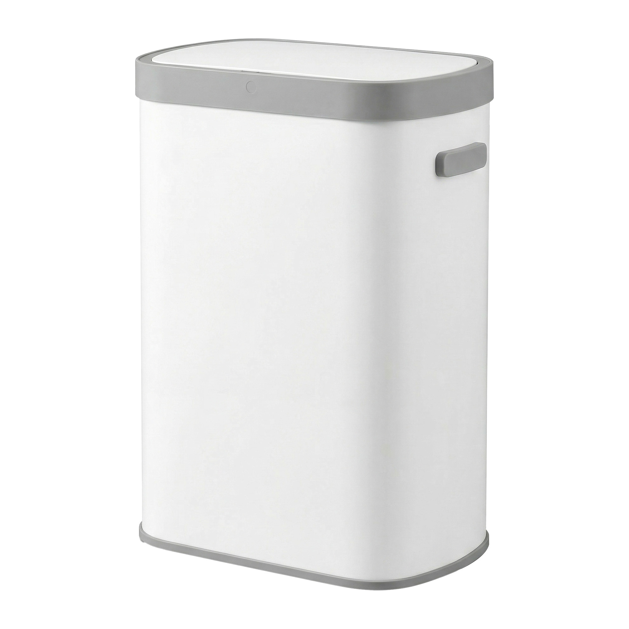 Sensoru atkritumu tvertne 50 l, balta, tērauds un PP plastmasa, 42,5 x 27,1 x 58,7 cm