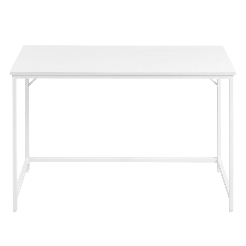 Datora galds, 120 x 60 x 76 cm, no skaidu plātnes un tērauda, balts - Image 2