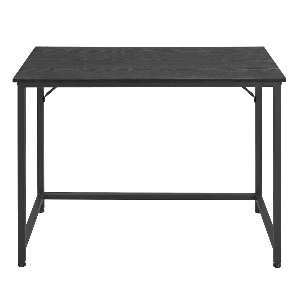 Rašomasis stalas 100 x 50 x 76 cm, juodas, iš medžio drožlių plokštės ir plieno