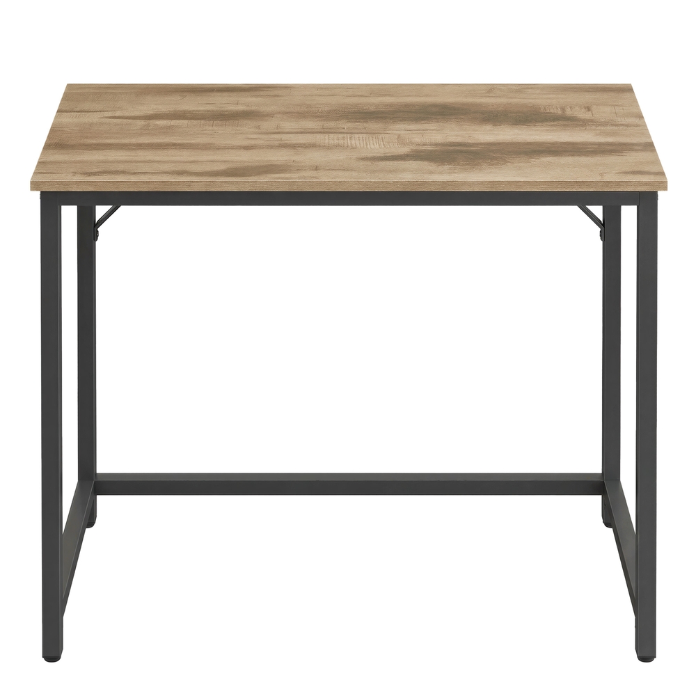 Arvutilaud kodukontorisse, 100 x 50 x 76 cm, puitlaastplaat ja teras, pruun-must