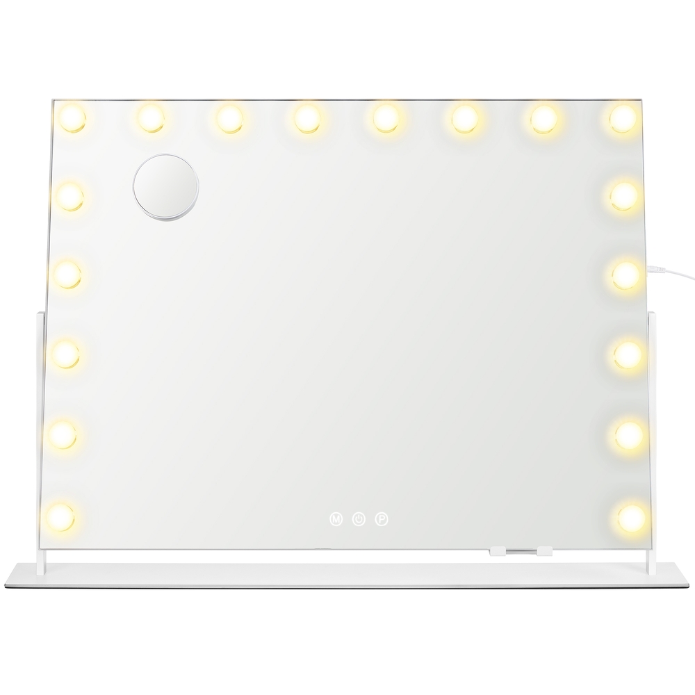 Jumestuspeegel LED-valgustusega, 3 valgusvärvi, valge, 12 x 90 x 65 cm