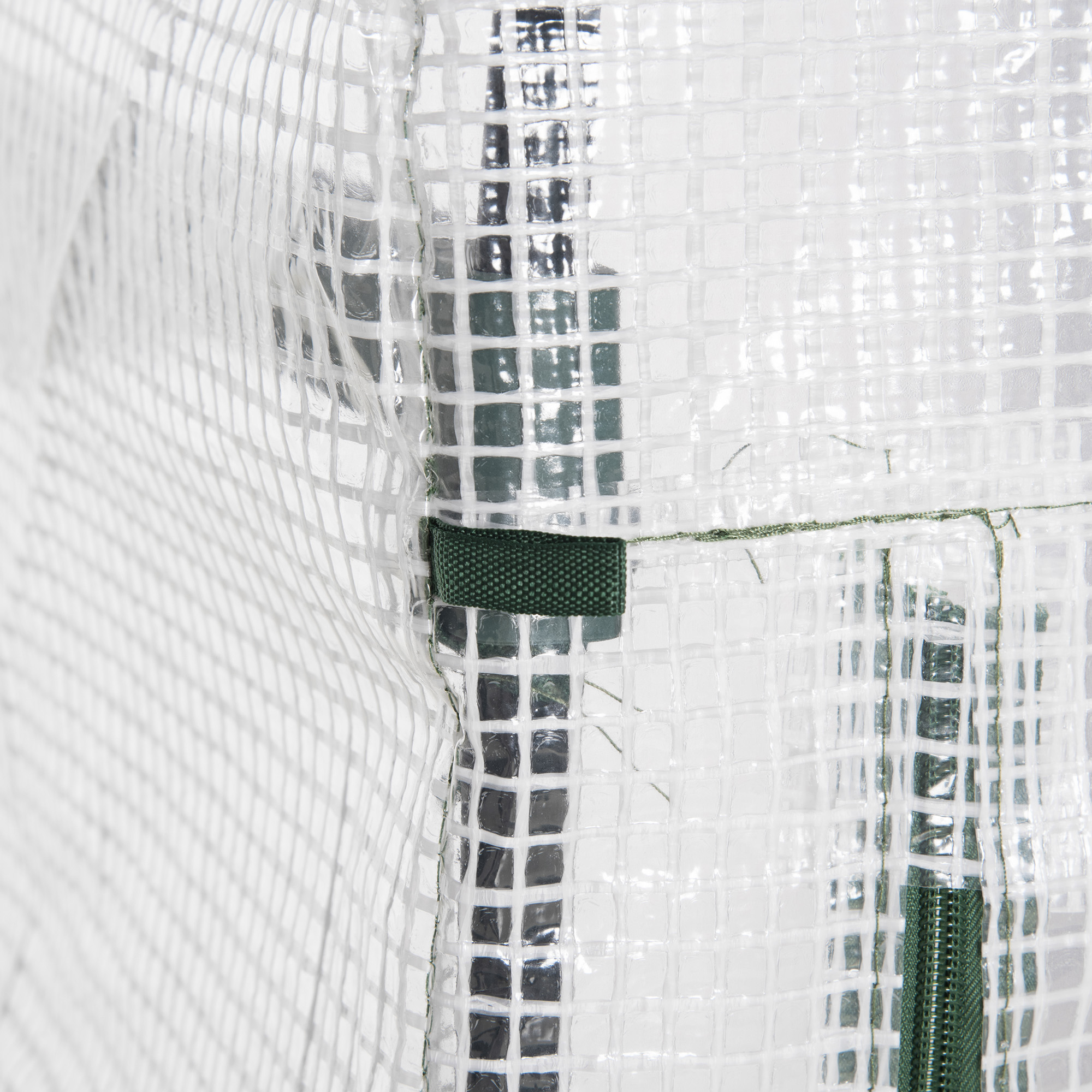Mini siltumnīca, 4 plaukti, balta, 70 x 50 x 160 cm - Image 8