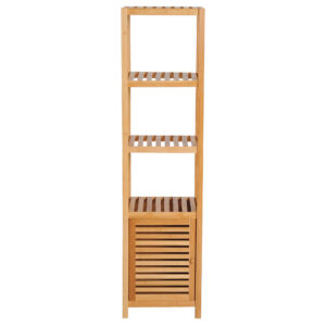 Vabalt seisev vannitoakapp, bambus, naturaalne puidutoon, 36 x 33 x 140 cm