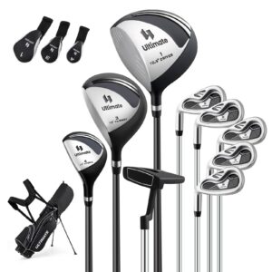 Vasakukäeline meeste golfikomplekt must