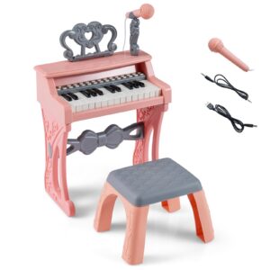 Lasten Mini Piano 25 Näppäintä Vaaleanpunainen