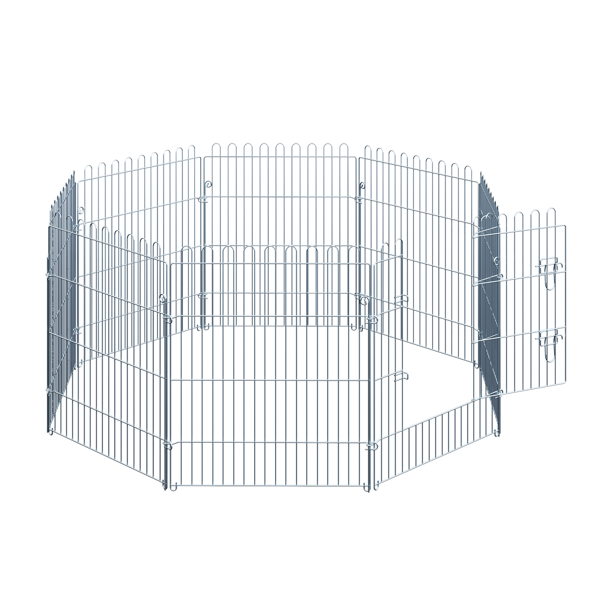 Kucēnu aploks, 8 daļas, 63 x 76 cm, sudraba - Image 8