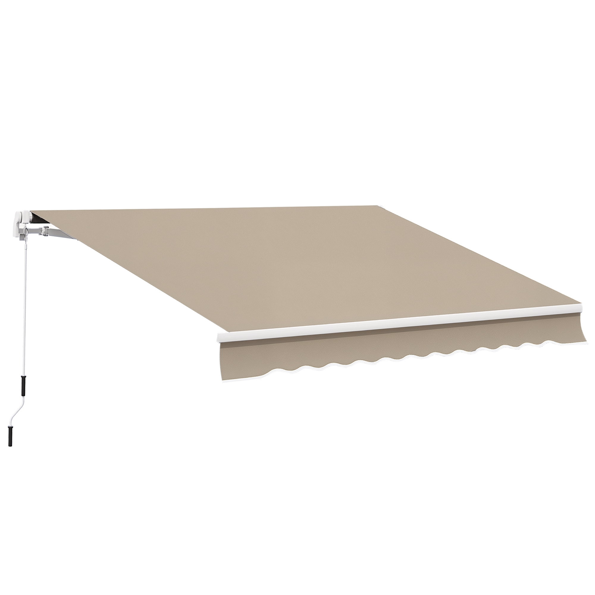 Reguleeritav rõhuvarikatus terrassile, 3,95 x 3 m, beež