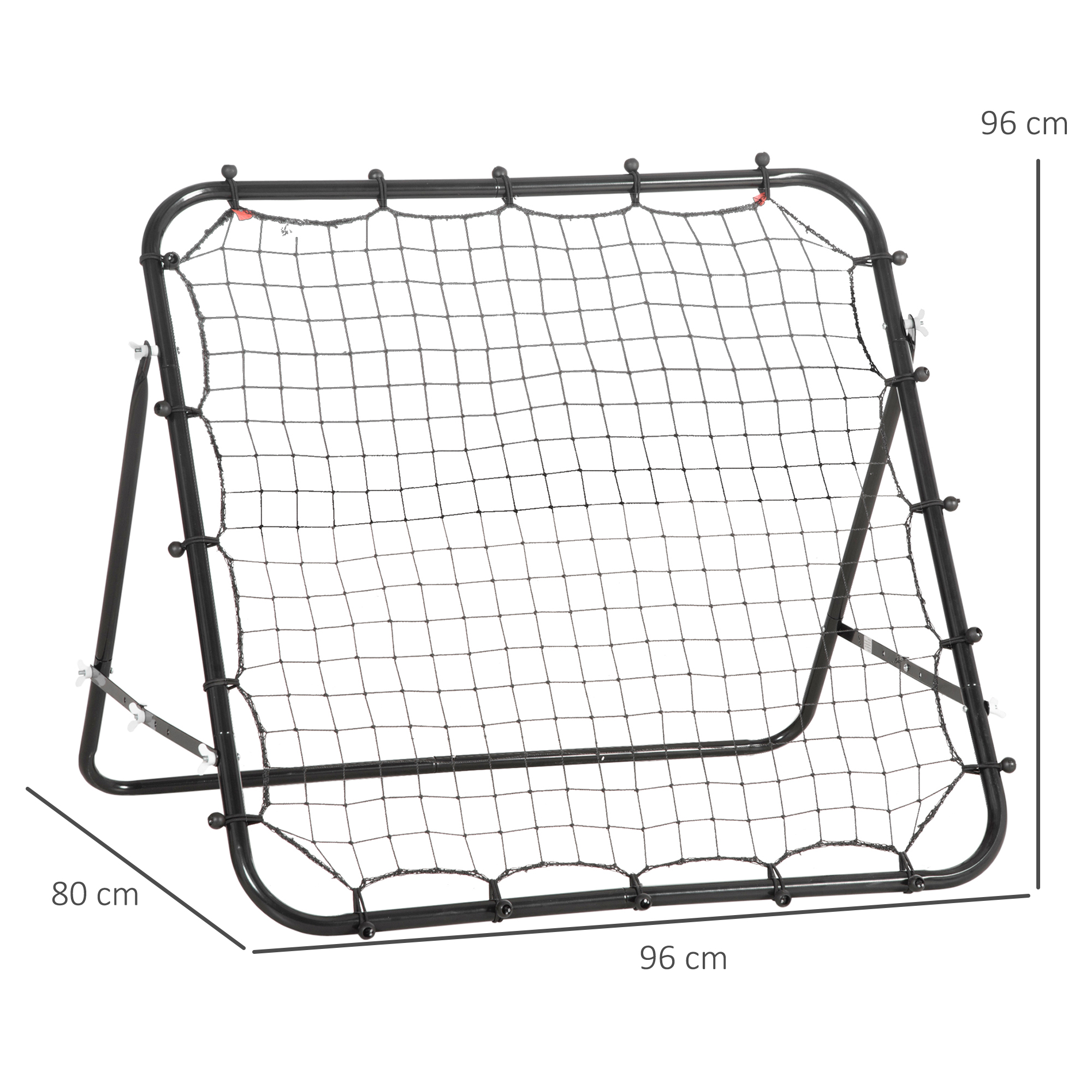 Futbolo rebounderis, 84 x 84 cm, juodas - Image 3