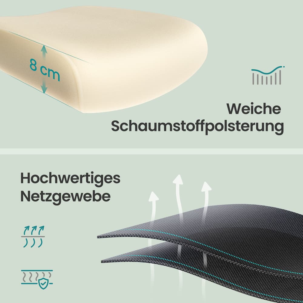 Toimistotuoli verkkoselkänojalla, musta, 64 x 71,5 x 116–135 cm, enint. 120 kg - Image 4