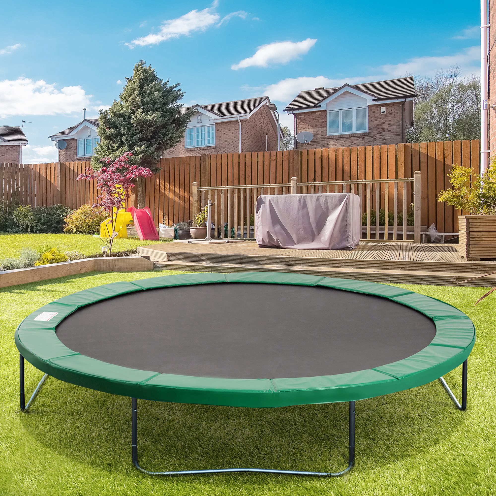 Trampolino apsauginė krašto danga, Ø 366 cm, žalia - Image 2