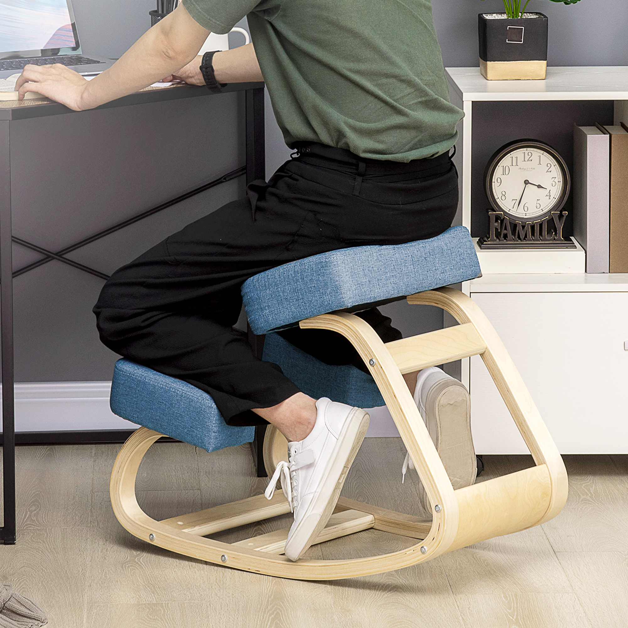 Ergonomiška kėdė su kelių atrama, mėlyna, iki 120 kg - Image 2