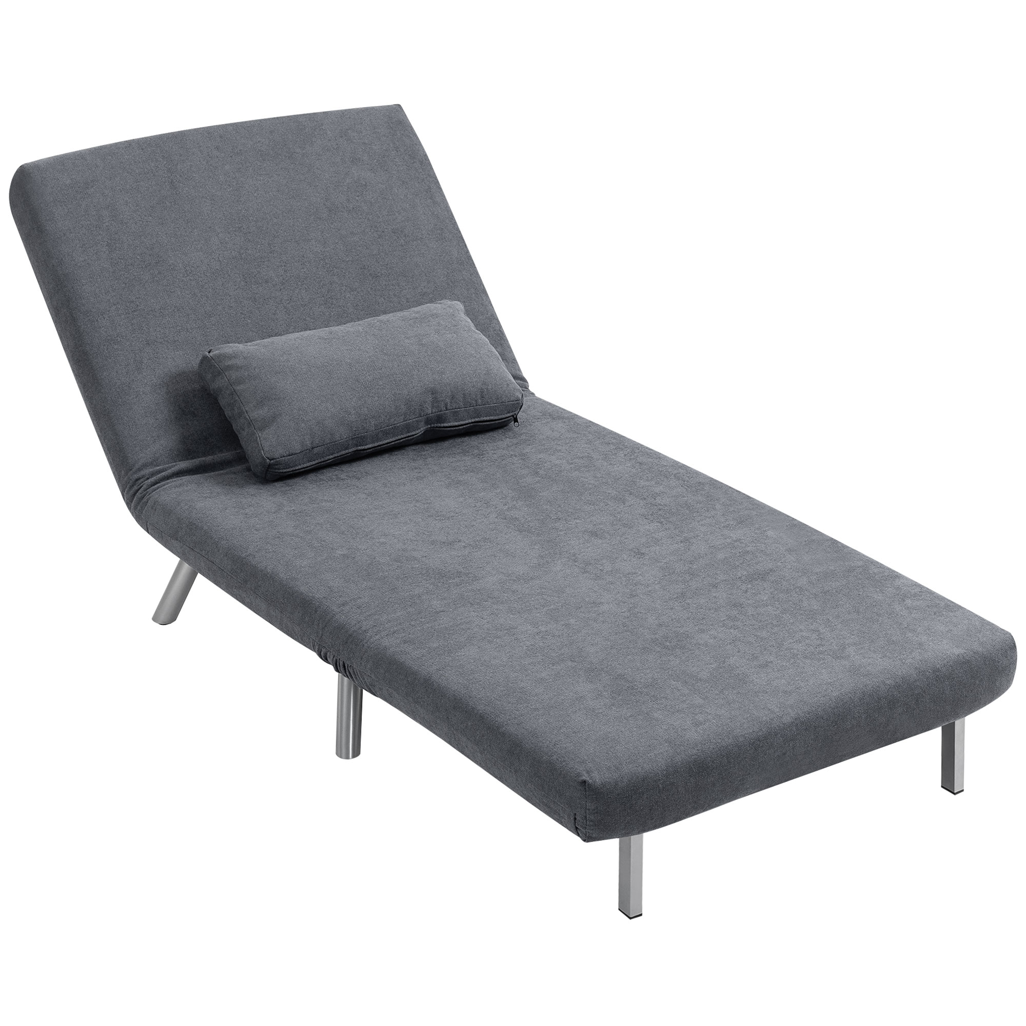 Mugavusdiivan voodifunktsiooniga, tumehall, 3-in-1, 80 x 75 x 83 cm