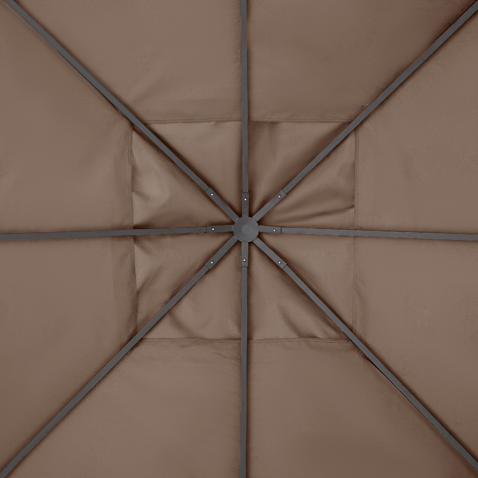 Paviljongin vaihtokatos, polyesteri, 298 x 295 cm, kahvinruskea - Image 9