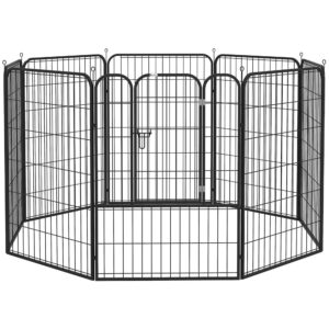 Kaheksast osast kokkupandav koerakodu, lukustatava uksega, teras, hall, 100 cm