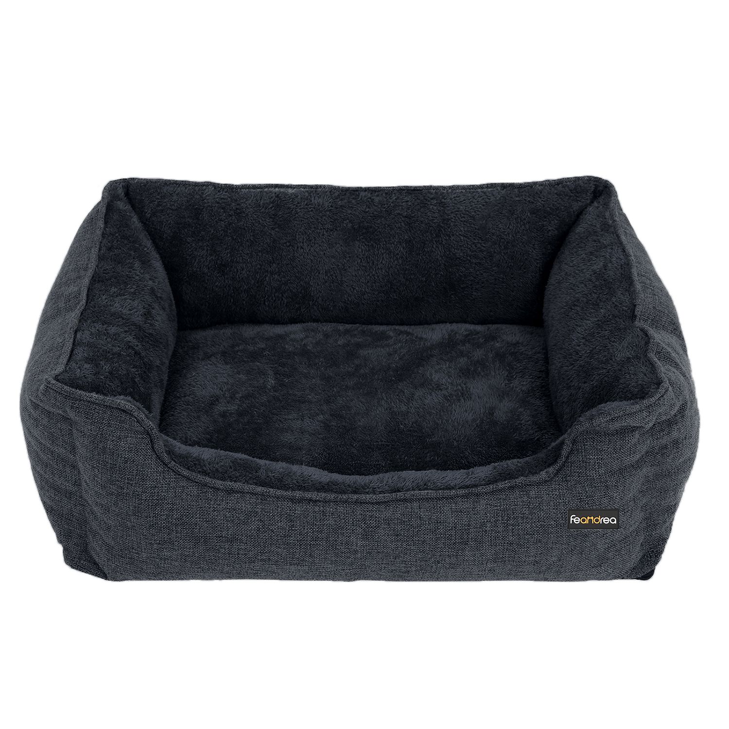 Suņu gulta lieliem suņiem, 90 x 75 x 25 cm, tumši pelēka, noņemams un mazgājams pārvalks - Image 9