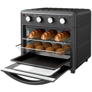 Mini krāsns / karstā gaisa fritētājs, melns, 30 l, 1600 W