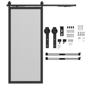 Lükandukse riistvara komplekt, must, 183 cm, teras