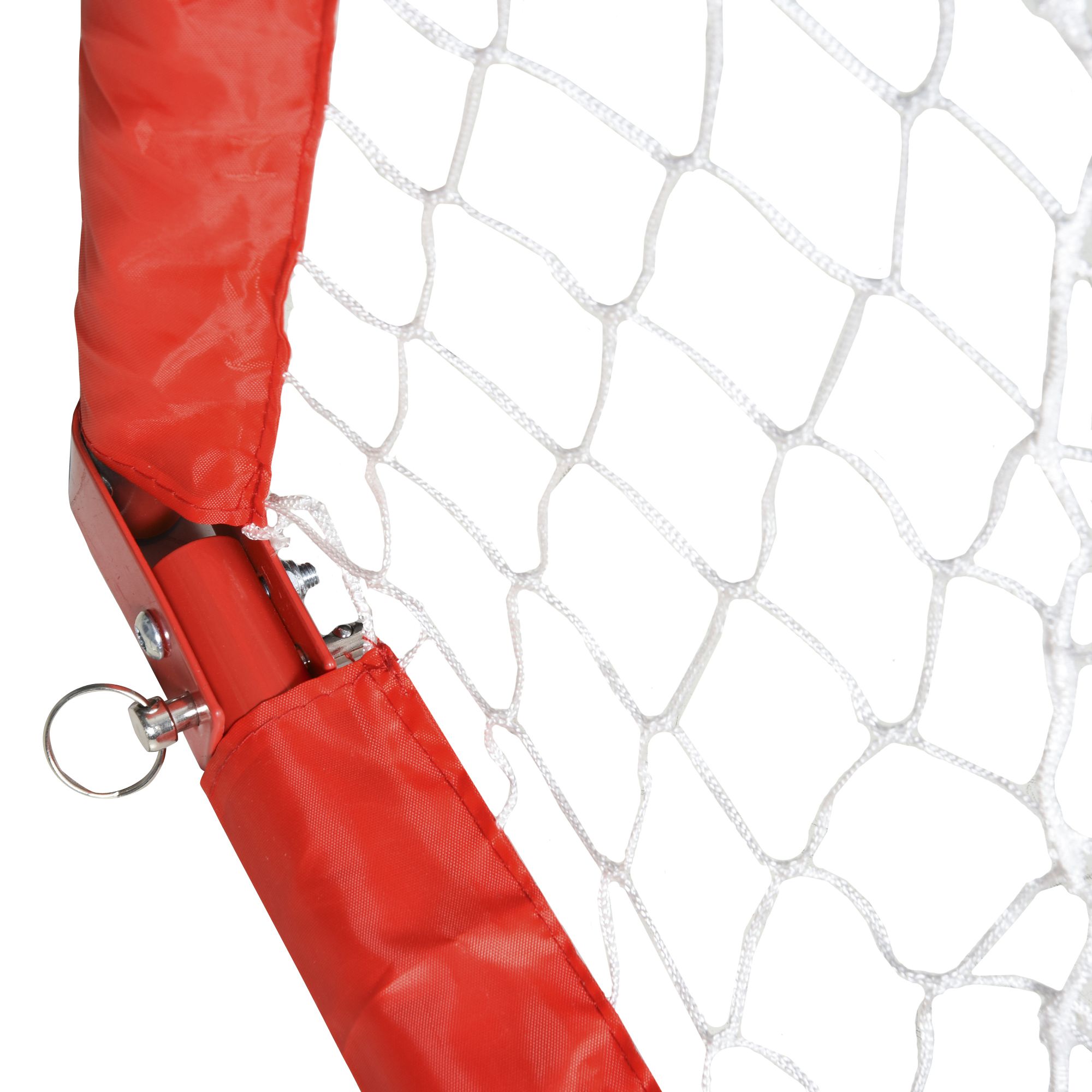 Jalkapallomaalisetti, 2 kokoontaittuvaa minimaalia, metallirunko, punainen, 90 x 36 x 60 cm - Image 8