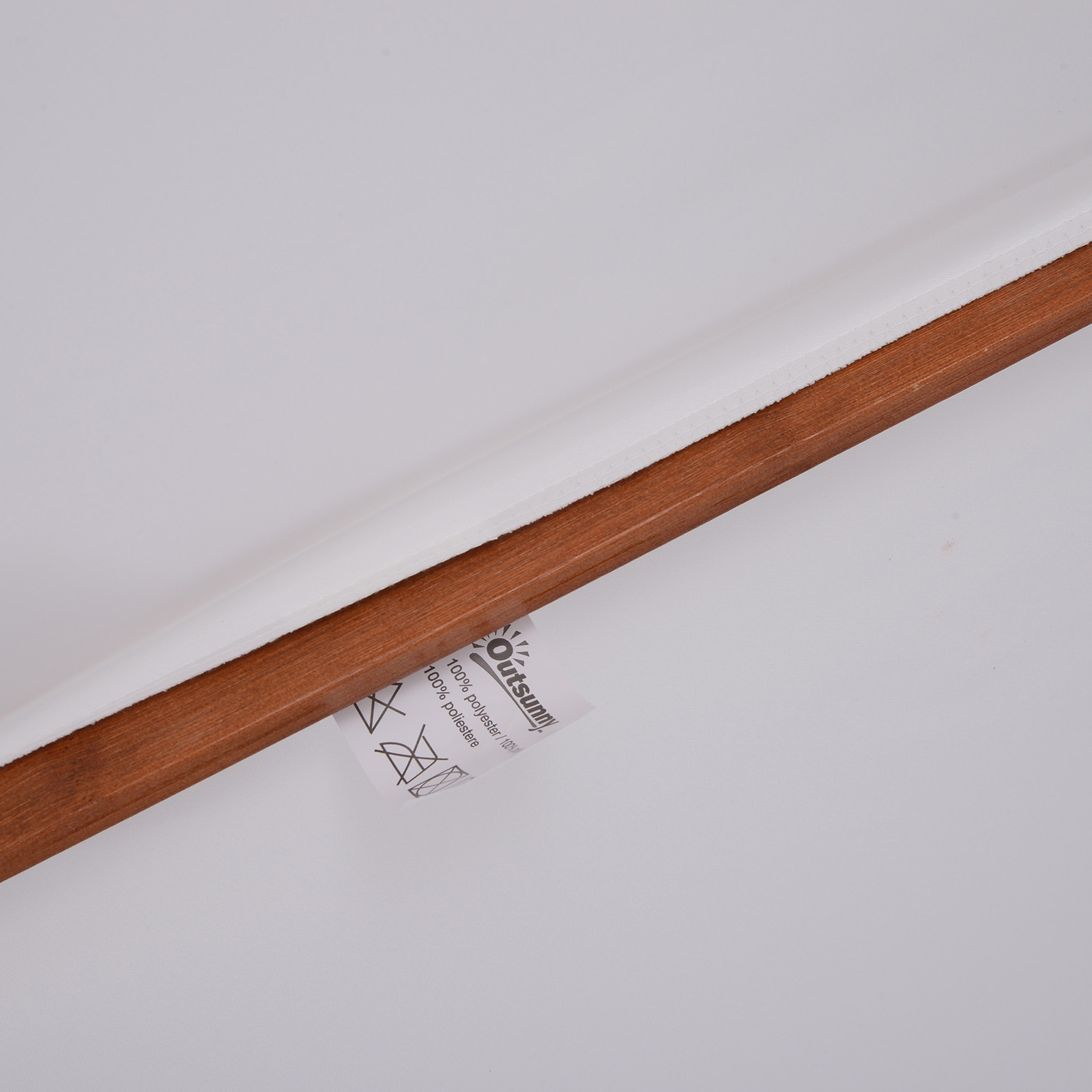 Dvigubas sodo skėtis, kreminės baltos spalvos, Ø265 x 264 cm - Image 9