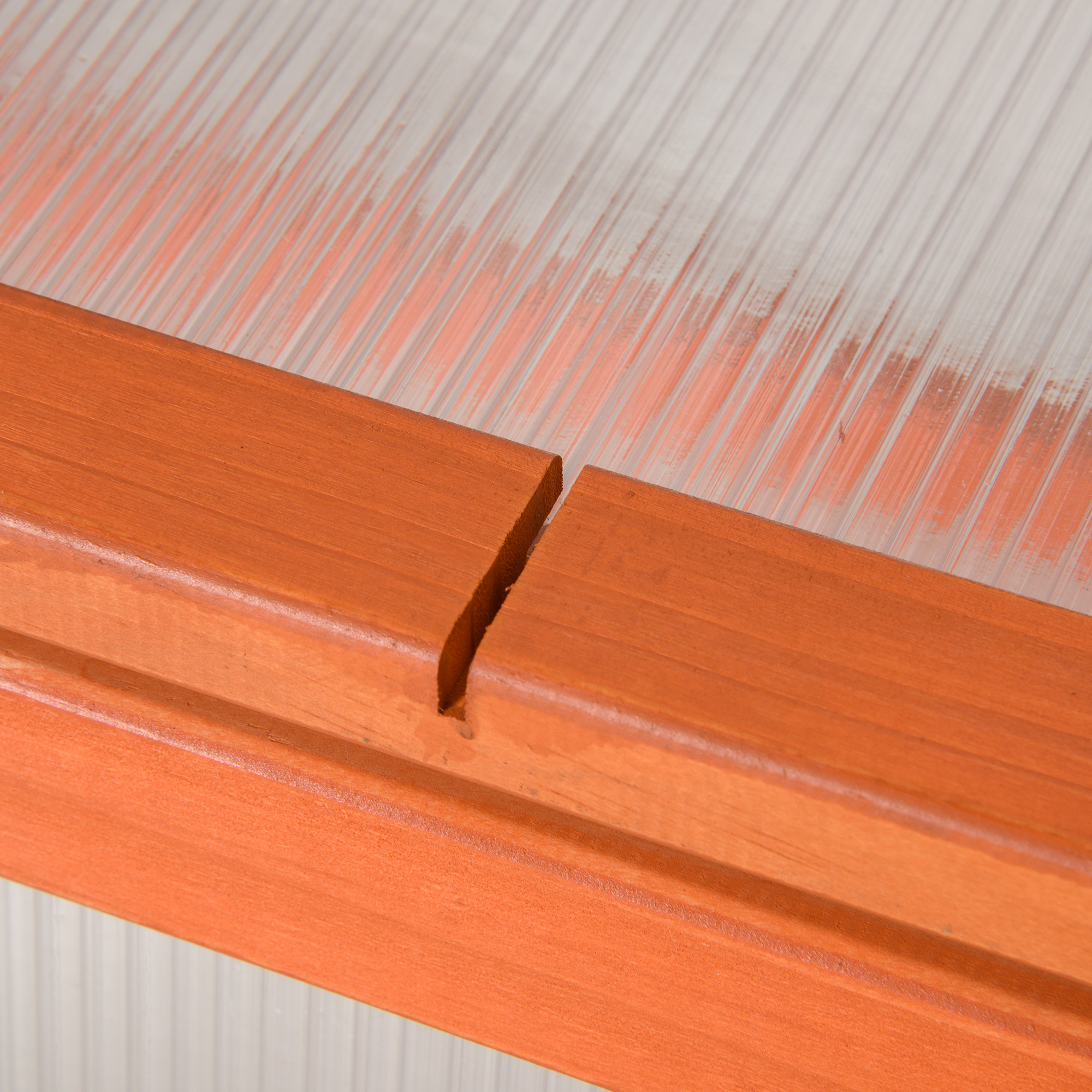 Kasvatuslaatikko puusta ja polykarbonaatista, oranssi, 90 x 46 x 40 cm - Image 9