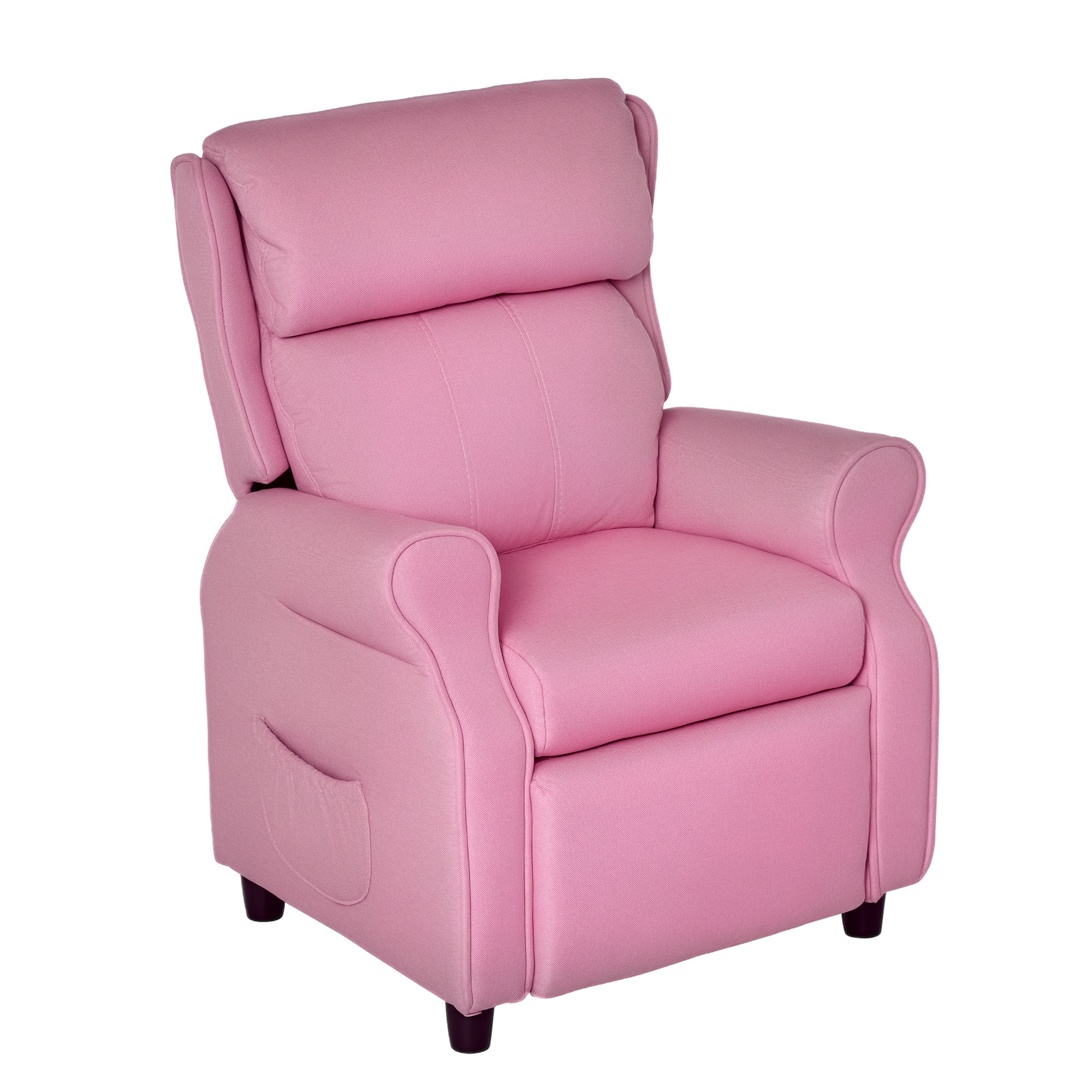 Laste lamamistool jalatoe ja reguleeritava seljatoega, roosa, 58 x 53 x 70 cm