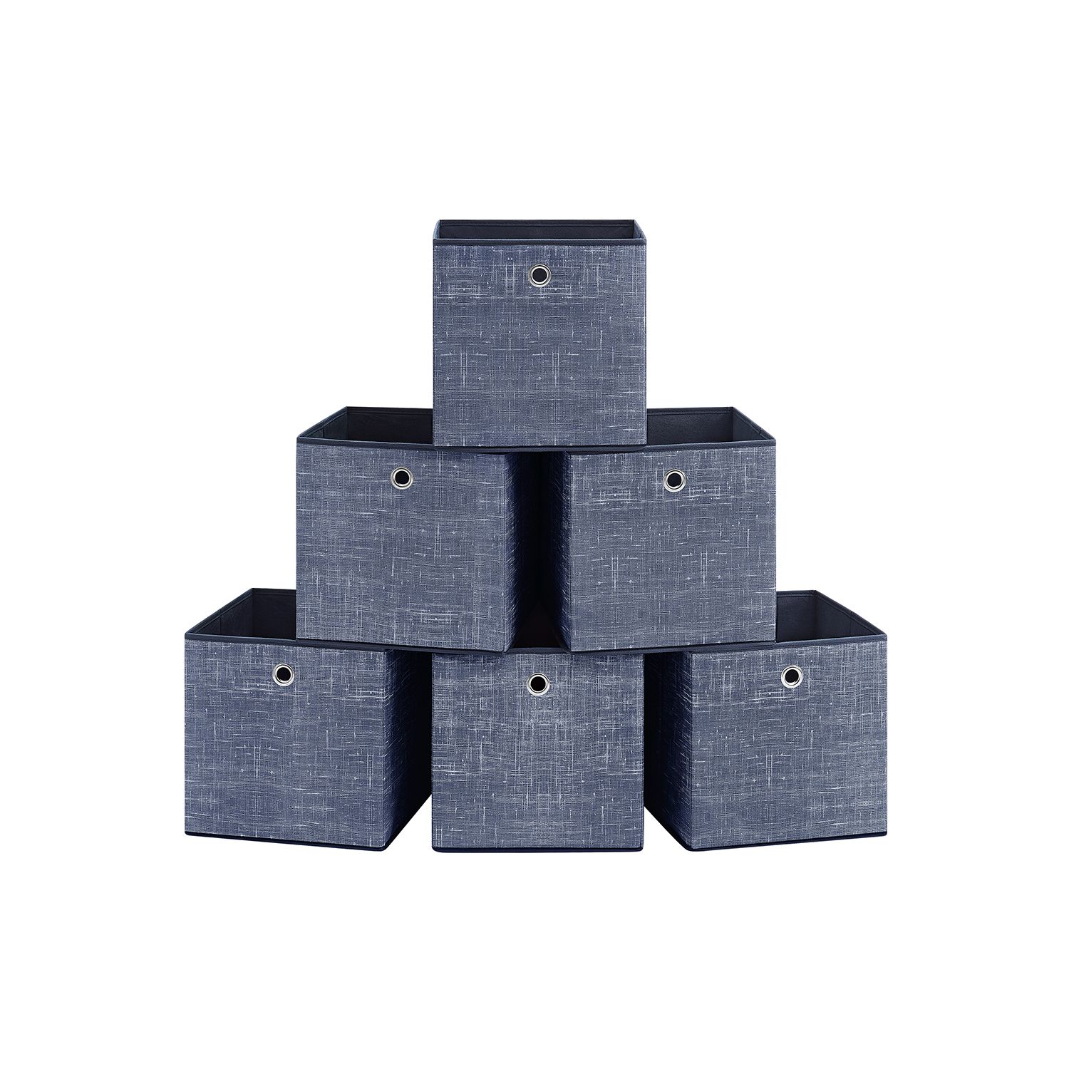 Hoiukastid, 6 tk, 30 x 30 x 30 cm, lausriie, udu-sinine