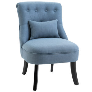 Sinine tugitool, vintage stiil, 52,5 x 69 x 77 cm