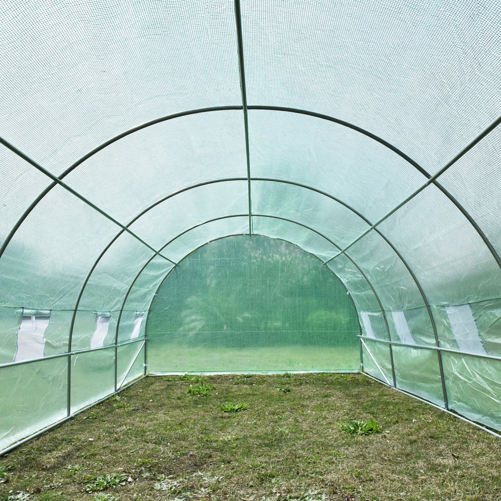 Folijas siltumnīca tunelis, zaļa, 595 x 300 x 200 cm - Image 9