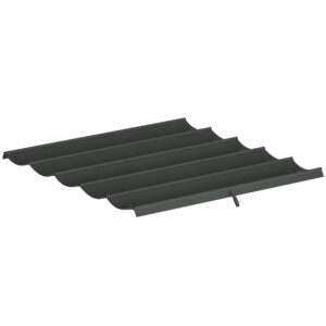 Pavėsinės pakaitinis stogo tentas 3 x 3 m, tamsiai pilkas, 250 x 255 cm