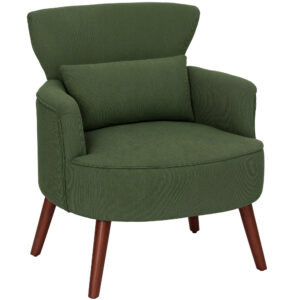 Modern tugitool käetugedega, roheline, 69 x 69,5 x 78 cm