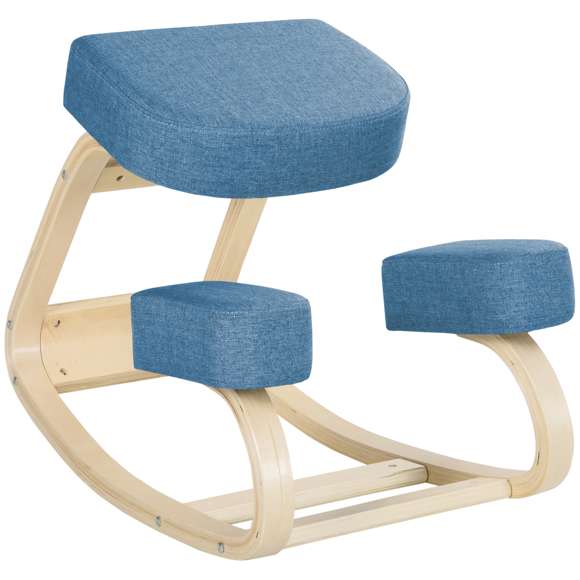 Ergonomiška kėdė su kelių atrama, mėlyna, iki 120 kg