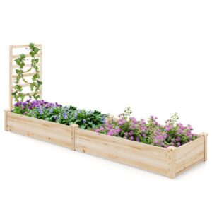 Aedkast kuusest 235x63x102 cm, naturaalne