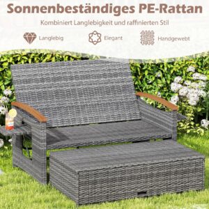 Aia päevavoodi pufi ja hoiuruumiga, hall
