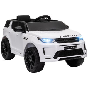 Laste elektriauto Land Rover Discovery Sport, 12V, valge, 3–6 aastat