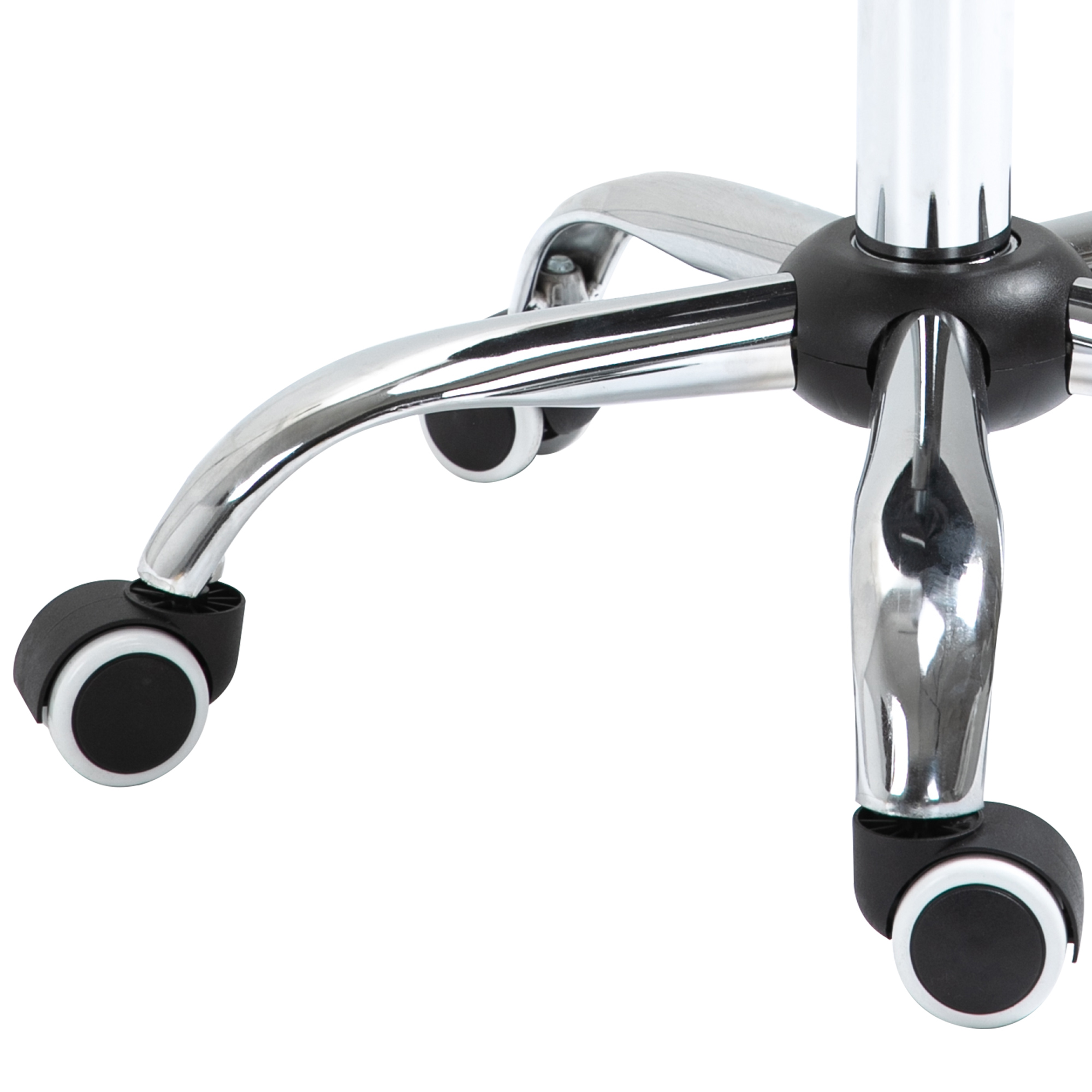 Reguleeritav sadultaburet ratastel, must, 49-61 cm - Image 9