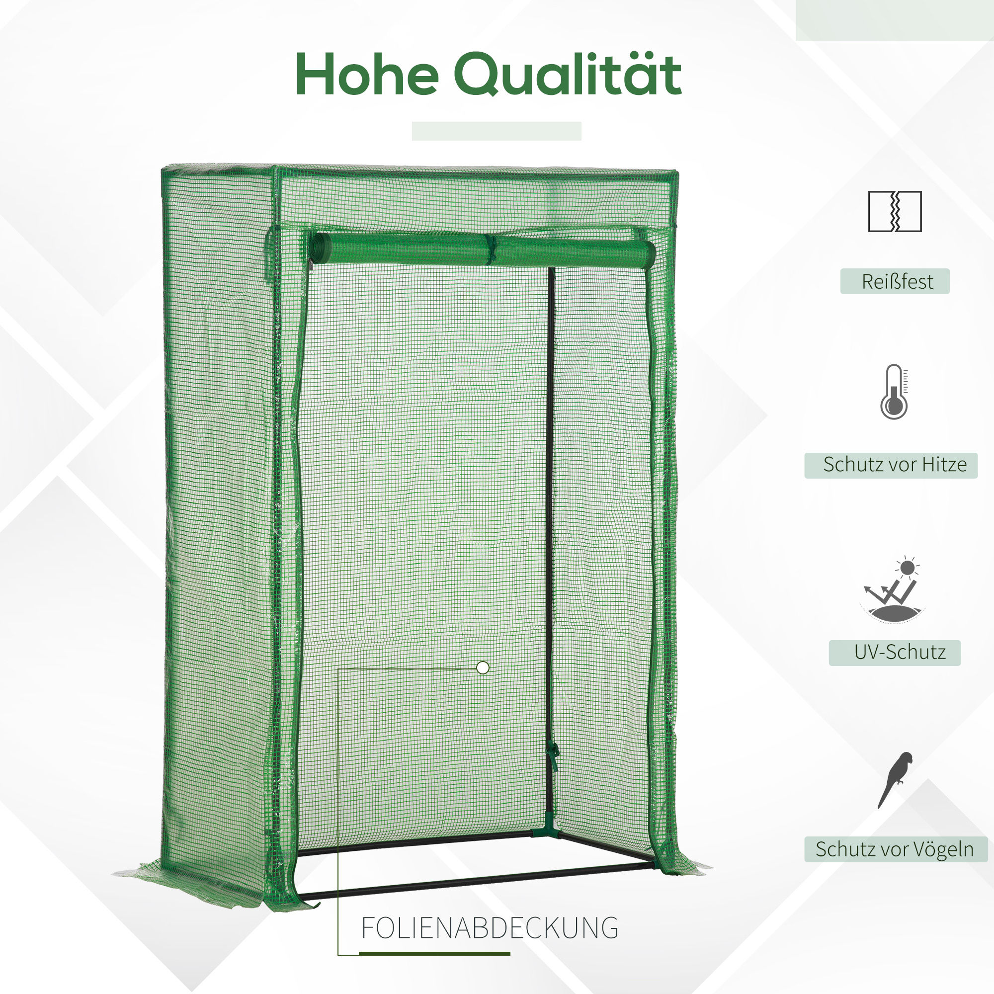 Kalvihuone ovella, tummanvihreä, 100 x 50 x 150 cm - Image 4