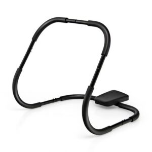 AB-trenažöör fitness crunch workout exerciser peatoega, must