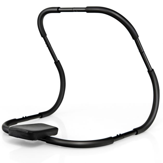 AB treniruoklis fitness crunch workout exerciser su galvos atrama, juodas - Image 6