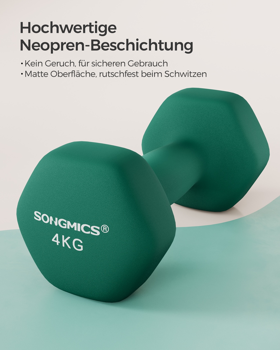Hanteļu komplekts spēka treniņiem, 2 gab., 4 kg katrs, melns - Image 2